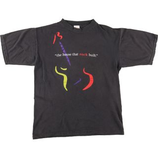 古着 90年代 Q-TEES the house that rock built バンドTシャツ バンT USA製 メンズXL ヴィンテージ /eaa436647(Tシャツ/カットソー(半袖/袖なし))