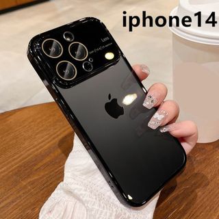 iphone14ケース  TPU  お洒落 軽量 耐衝撃  ブラック4(iPhoneケース)