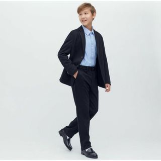 ユニクロ(UNIQLO)の超美品160男子ユニクロ コンフォートジャケットパンツ 式服礼服フォーマルスーツ(ドレス/フォーマル)