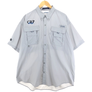 コロンビア(Columbia)の古着 コロンビア Columbia PFG ボタンダウン 半袖 フィッシングシャツ メンズXL /eaa445035(シャツ)