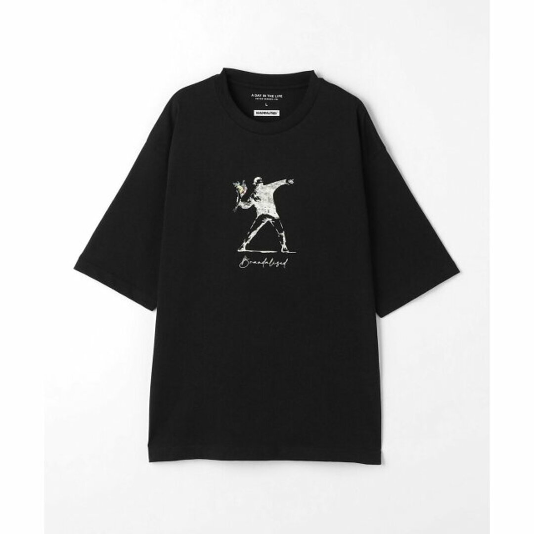 a day in the life(アデイインザライフ)の【BLACK】<BRANDALISED * A DAY IN THE LIFE >バンクシー Tシャツ 1 メンズのトップス(Tシャツ/カットソー(半袖/袖なし))の商品写真