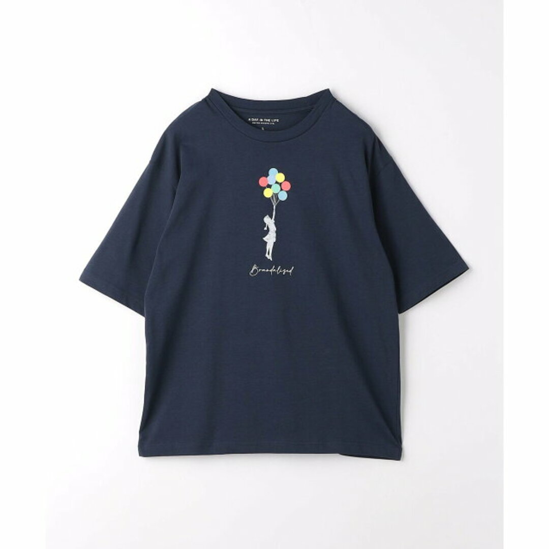 a day in the life(アデイインザライフ)の【NAVY】<BRANDALISED * A DAY IN THE LIFE >バンクシー Tシャツ3 メンズのトップス(Tシャツ/カットソー(半袖/袖なし))の商品写真