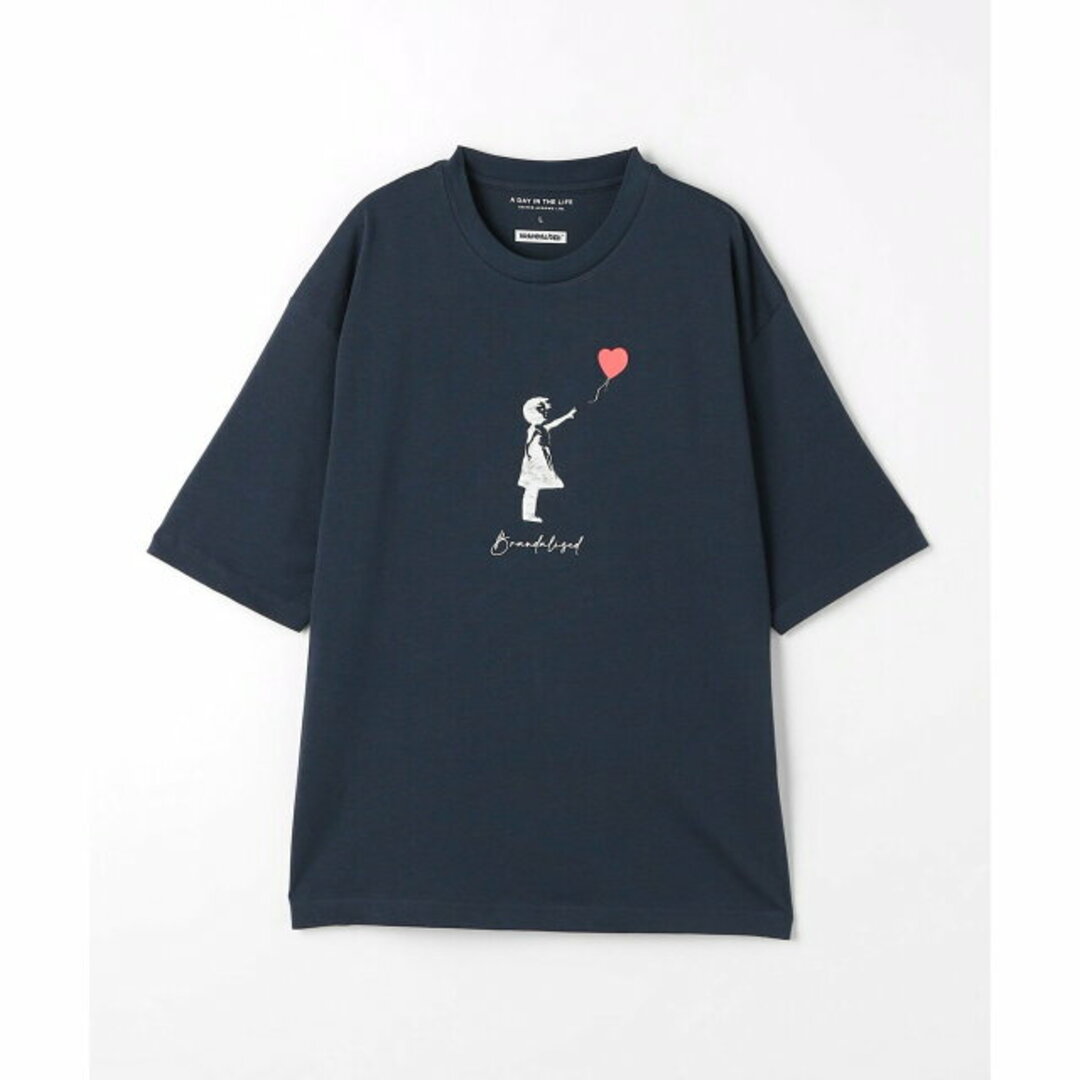 a day in the life(アデイインザライフ)の【NAVY】<BRANDALISED * A DAY IN THE LIFE >バンクシー Tシャツ 2 メンズのトップス(Tシャツ/カットソー(半袖/袖なし))の商品写真