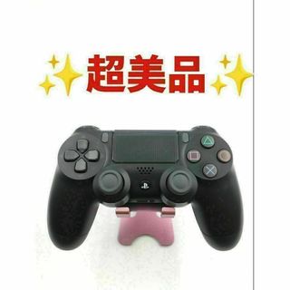 超美品 PS4 コントローラー DUALSHOCK4 純正 ブラック　b-116(その他)