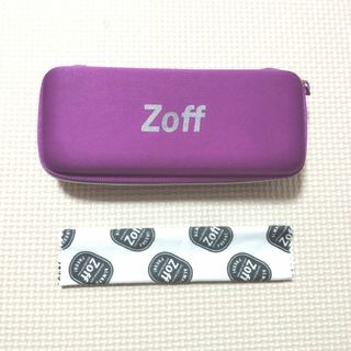 zoff　ゾフ　メガネケース　ファスナータイプ　メガネ拭き　小物入れ