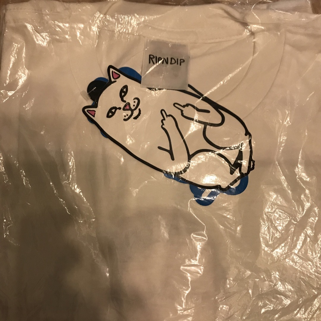 RIPNDIP(リップンディップ)のRIPNDIP Tシャツ L nermal Lisa tee 半袖　ホワイト メンズのトップス(Tシャツ/カットソー(半袖/袖なし))の商品写真