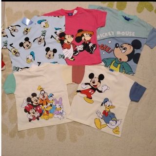 ディズニー(Disney)の新品 子供服 半袖 ディズニー ミッキー 90 5枚(Tシャツ/カットソー)