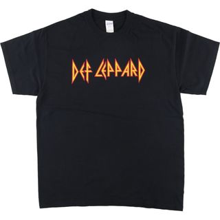 古着 ギルダン GILDAN DEF LEPPARD デフレパード バンドTシャツ バンT メンズL /eaa441965(Tシャツ/カットソー(半袖/袖なし))