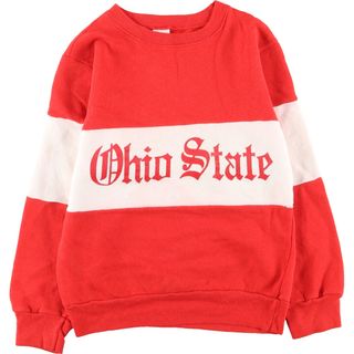 チャンピオン(Champion)の古着 80年代 チャンピオン Champion トリコタグ OHIO STATE オハイオ州立大学 カレッジスウェットシャツ トレーナー USA製 レディースS ヴィンテージ /eaa444384(トレーナー/スウェット)