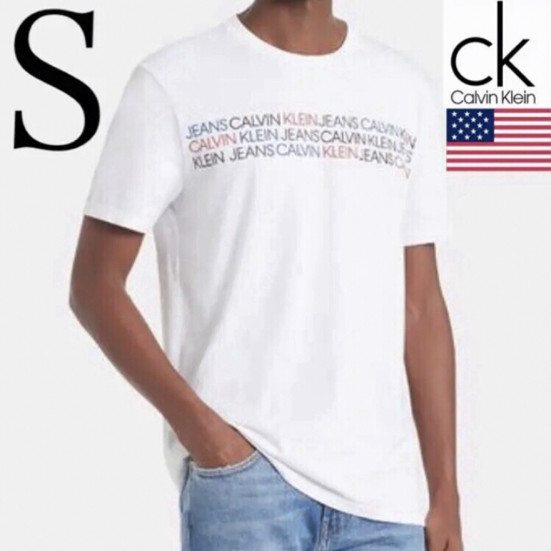 Calvin Klein(カルバンクライン)のレア 新品 USA カルバンクライン T シャツ ck 白 S 下着 メンズのトップス(Tシャツ/カットソー(半袖/袖なし))の商品写真