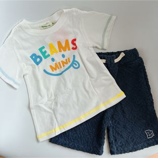 ビーミング ライフストア バイ ビームス(B:MING LIFE STORE by BEAMS)の【新品タグ付き】Beams 半袖 Tシャツ90 ハーフパンツ(Tシャツ/カットソー)