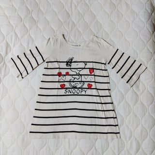 スヌーピー(SNOOPY)のスヌーピー  ５分袖カットソー　Tシャツ(カットソー(長袖/七分))