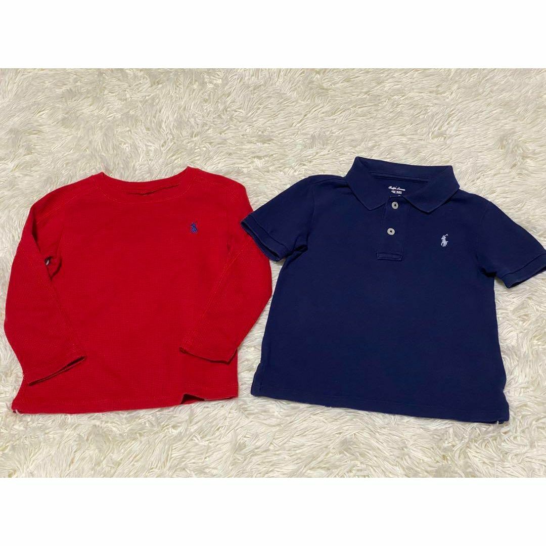 Ralph Lauren(ラルフローレン)のラルフローレン　ポロシャツ　ニット/セーター　２着セット　24M キッズ/ベビー/マタニティのキッズ服男の子用(90cm~)(Tシャツ/カットソー)の商品写真