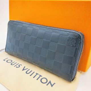 ルイヴィトン(LOUIS VUITTON)の【美品】　ルイヴィトン　ダミエ　ジッピー　ラウンドファスナー　長財布　メンズ(長財布)