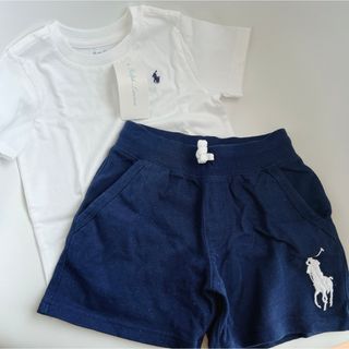 ポロラルフローレン(POLO RALPH LAUREN)のラルフローレン  半袖 85 ビッグポニー ハーフパンツ2Tキッズ(Tシャツ/カットソー)