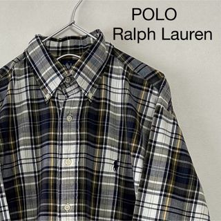 ラルフローレン(Ralph Lauren)の新品 90s POLO Ralph Lauren 長袖BDシャツ チェック(シャツ)