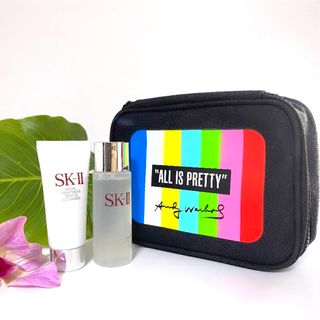 エスケーツー(SK-II)のSK-IIフェイシャルトリートメント洗顔化粧水アンディウォーホル限定ポーチ付き(化粧水/ローション)