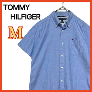 トミーヒルフィガー(TOMMY HILFIGER)のTOMMY HILFIGER CLASSIC FIT 半袖 シャツ Mカジュアル(シャツ)