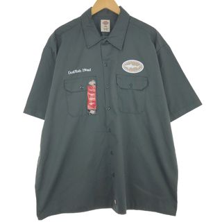 ディッキーズ(Dickies)の古着 ミントコンディション ディッキーズ Dickies 半袖 ワークシャツ メンズXXL /eaa441838(シャツ)