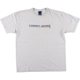 トミーヒルフィガー(TOMMY HILFIGER)の古着 トミーヒルフィガー TOMMY HILFIGER JEANS 半袖 プリントTシャツ メンズL /eaa441944(Tシャツ/カットソー(半袖/袖なし))