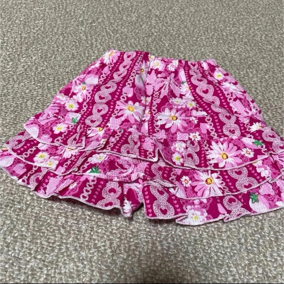 甚平 浴衣 女の子 90cm キッズ/ベビー/マタニティのキッズ服女の子用(90cm~)(甚平/浴衣)の商品写真