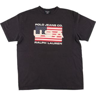 ラルフローレン(Ralph Lauren)の古着 ラルフローレン Ralph Lauren RALPH LAUREN JEANS CO 半袖 プリントTシャツ メンズM /eaa441984(Tシャツ/カットソー(半袖/袖なし))