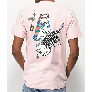 リップンディップ(RIPNDIP)のRIPNDIP Tシャツ S TATTOO NERM TEE 半袖　ピンク(Tシャツ/カットソー(半袖/袖なし))