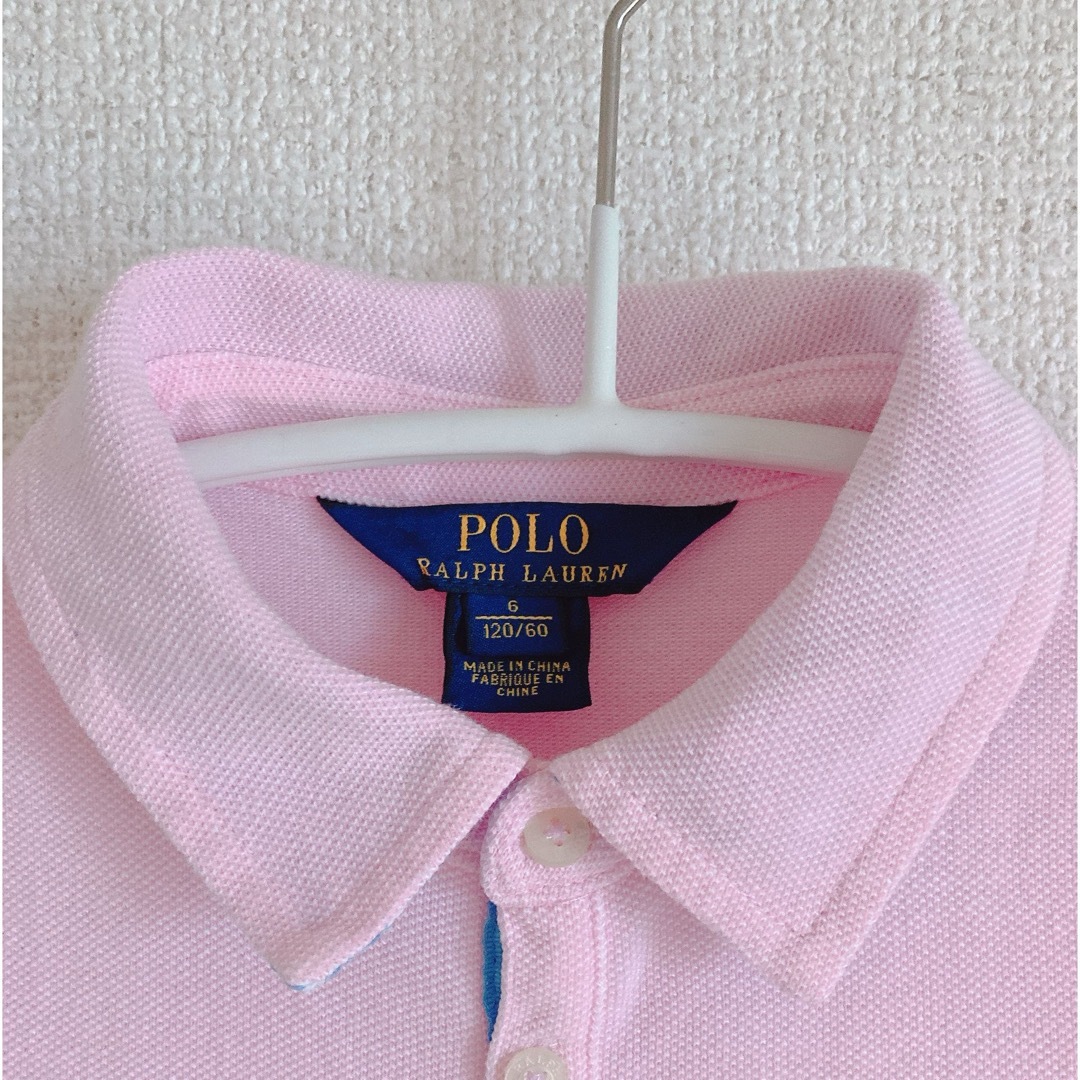 Ralph Lauren(ラルフローレン)のラルフローレン 半袖 ワンピース ポロ 120 女の子 キッズ/ベビー/マタニティのキッズ服女の子用(90cm~)(ワンピース)の商品写真