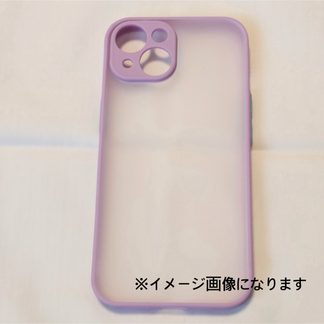 iPhone case マットクリア パープル おしゃれ 韓国 可愛い TPU  スマホ/家電/カメラのスマホアクセサリー(iPhoneケース)の商品写真