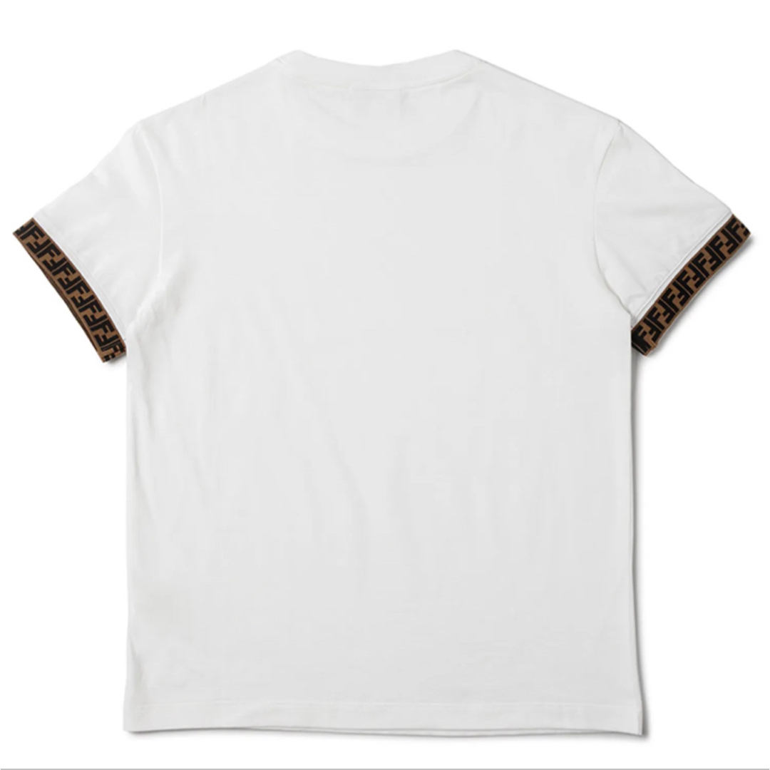 FENDI(フェンディ)の正規品！FENDI FFトリムＴシャツ大人OK定価59,400円 レディースのトップス(Tシャツ(半袖/袖なし))の商品写真