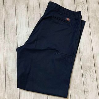 ディッキーズ(Dickies)のディッキーズ　Ｗ42　ワークパンツ　紺色ネイビー　サイズ2ＸＬ　長ズボン　古着(その他)