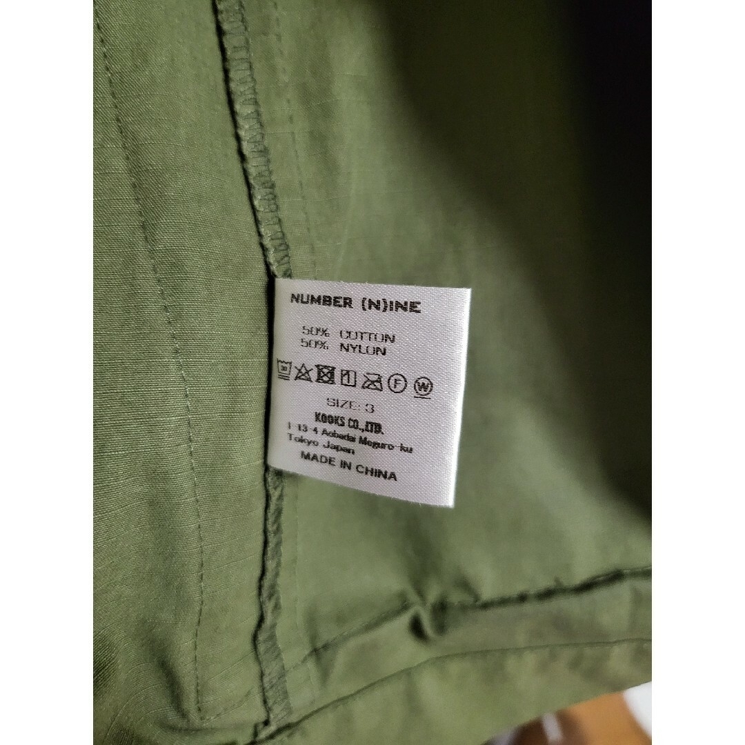 NUMBER (N)INE(ナンバーナイン)のNUMBER (N)INE　RIPSTOP MILITARY JACKET メンズのジャケット/アウター(ミリタリージャケット)の商品写真