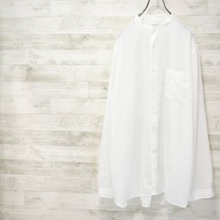 ナナミカ(nanamica)のnanamica 18AW Band Collar Shirt-White/L(シャツ)