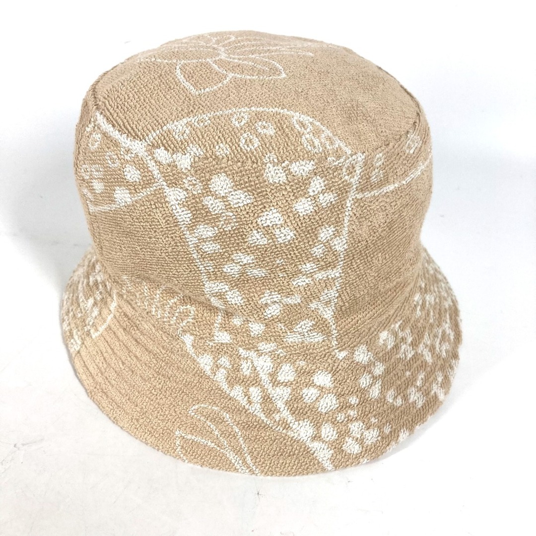 Hermes(エルメス)のエルメス HERMES ハット 《ジーン》Gene bucket hat  H231001N パイル ハット帽 帽子 バケットハット ボブハット ハット コットン サーブル / ホワイト ベージュ 美品 レディースの帽子(ハット)の商品写真