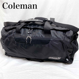 コールマン(Coleman)の【美品】コールマン ボストンバッグ 大容量 80L L 2way ブラック(トラベルバッグ/スーツケース)