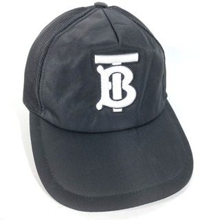 BURBERRY - バーバリー BURBERRY TB 8019211 帽子 キャップ帽 ベースボール キャップ ナイロン ブラック 美品