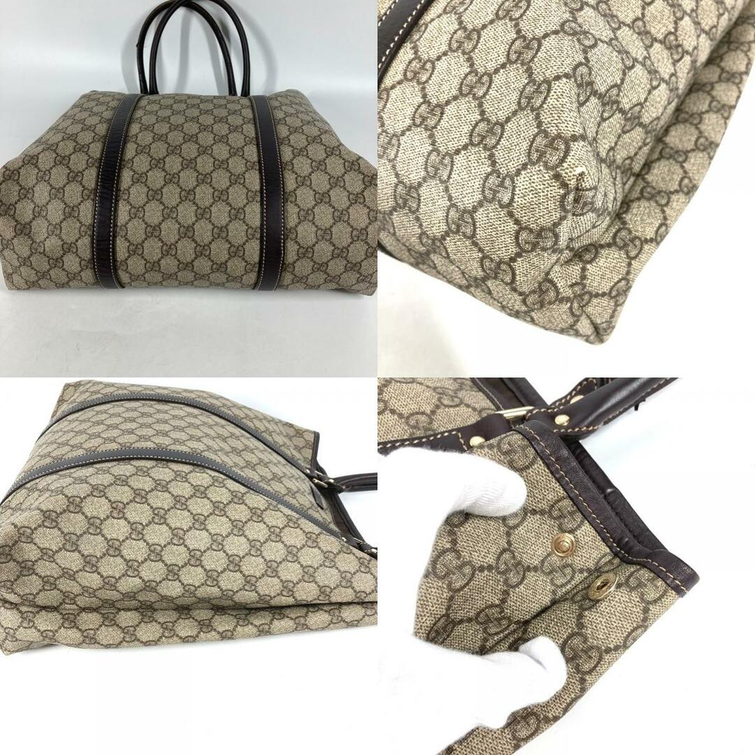 Gucci(グッチ)のグッチ GUCCI 縦型 228668 GGプラス トートバッグ カバン ショルダーバッグ PVC/レザー ベージュ メンズのバッグ(ショルダーバッグ)の商品写真