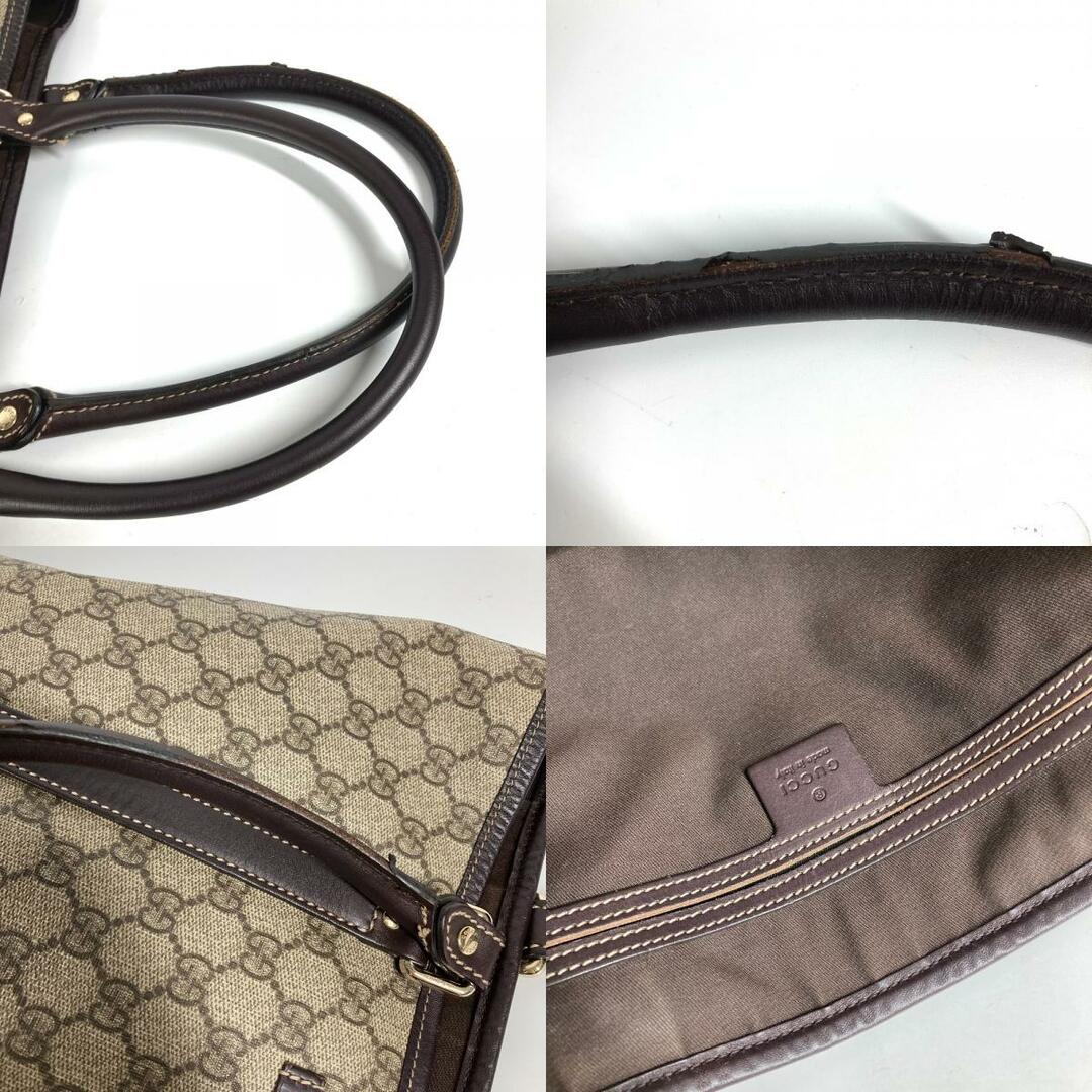 Gucci(グッチ)のグッチ GUCCI 縦型 228668 GGプラス トートバッグ カバン ショルダーバッグ PVC/レザー ベージュ メンズのバッグ(ショルダーバッグ)の商品写真