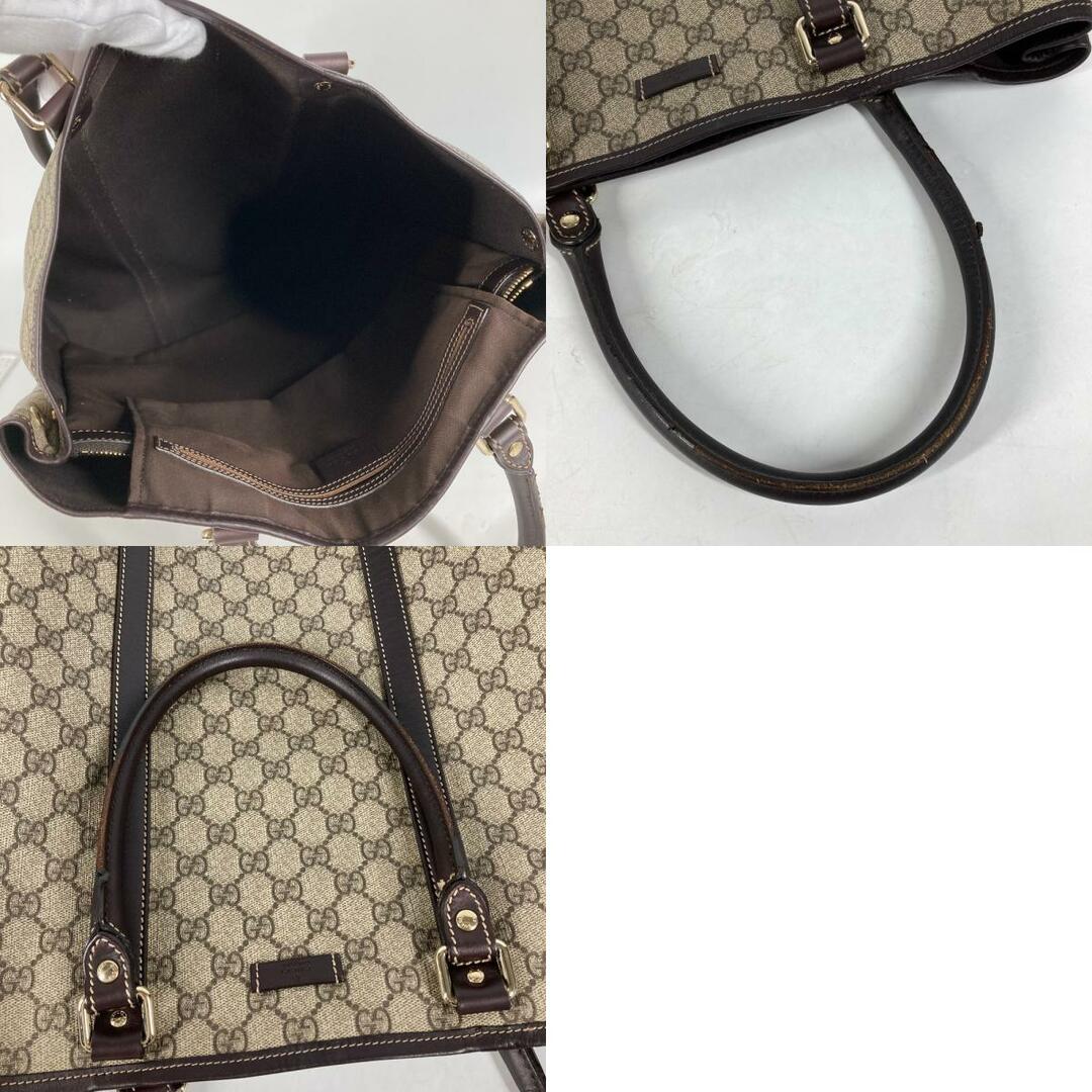 Gucci(グッチ)のグッチ GUCCI 縦型 228668 GGプラス トートバッグ カバン ショルダーバッグ PVC/レザー ベージュ メンズのバッグ(ショルダーバッグ)の商品写真