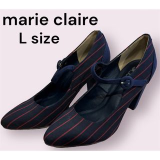 マリクレール(Marie Claire)の【marie claire】マリクレール ストラップ付きパンプス Lサイズ(ハイヒール/パンプス)