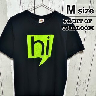 フルーツオブザルーム(FRUIT OF THE LOOM)のFRUIT OF THE LOOM　Tシャツ　M　ブラック　プリント　USA古着(Tシャツ/カットソー(半袖/袖なし))