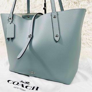 COACH - 【美品】コーチ　トートバッグ　A4収納　 ポリッシュド　ぺブル　レザー