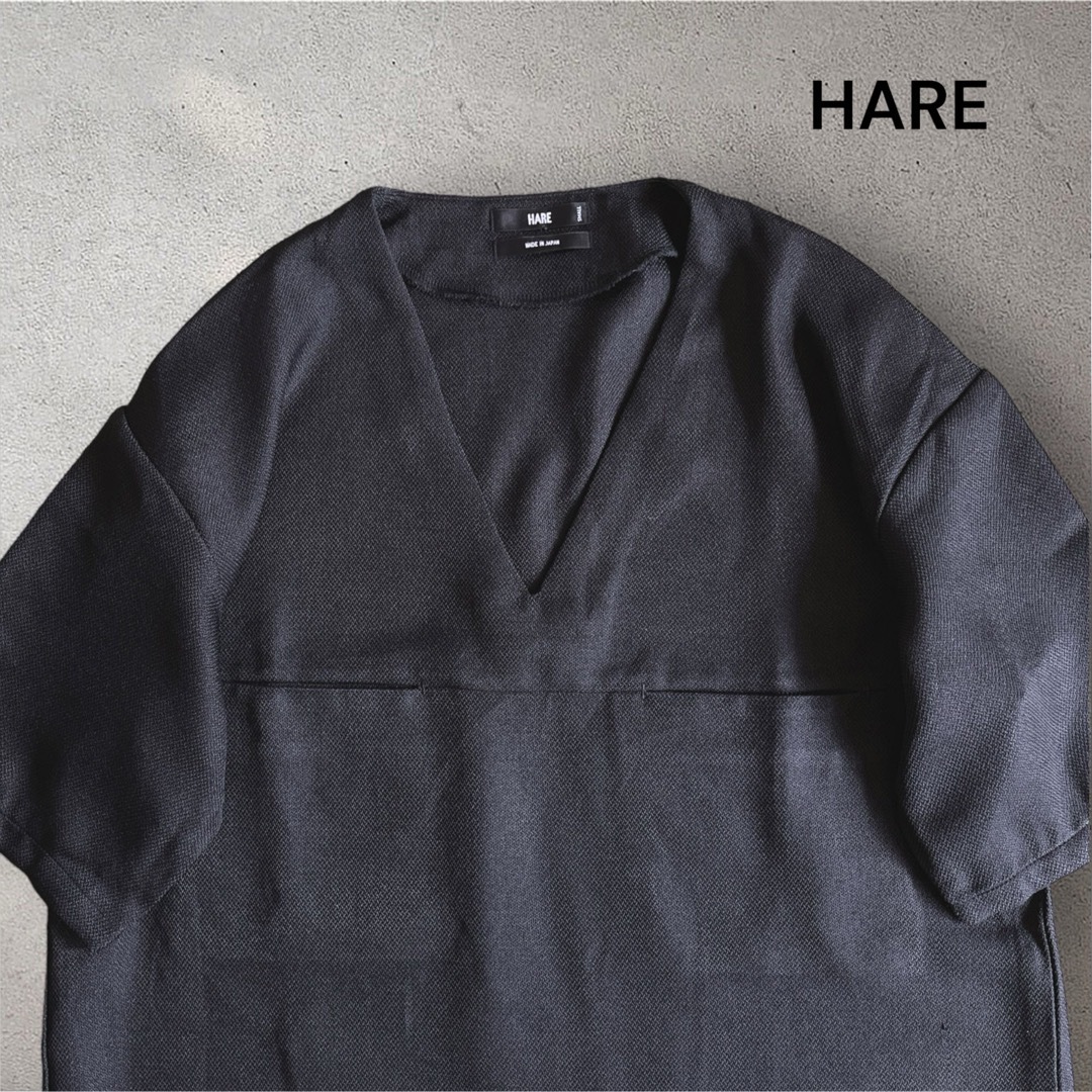 HARE(ハレ)のHARE ハレ オーバーサイズ プルオーバー 胸ポケット 半袖 Sサイズ メンズのトップス(Tシャツ/カットソー(半袖/袖なし))の商品写真