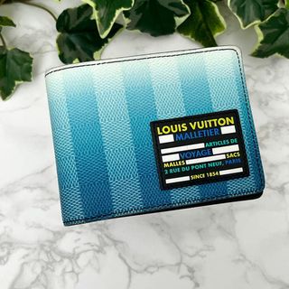 ルイヴィトン(LOUIS VUITTON)のルイヴィトン ポルトフォイユ・ミュルティプル 折り財布 財布 ダミエ ストライプ(折り財布)