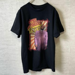 ミュージックティー(MUSIC TEE)のノトーリアスBIG　ヒップホップバンド音楽Ｔシャツ　オーバーサイズ古着　夏物黒色(Tシャツ/カットソー(半袖/袖なし))