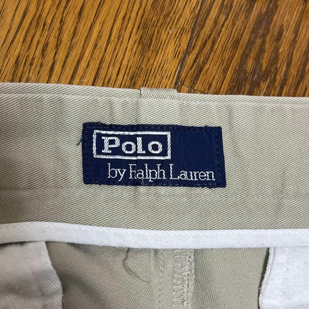 POLO RALPH LAUREN(ポロラルフローレン)の80s POLO RALPH LAUREN チノパン ポロチノ ベージュ 樫山 メンズのパンツ(チノパン)の商品写真