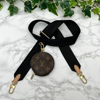 ルイヴィトン(LOUIS VUITTON)のルイヴィトン モノグラム ショルダーストラップ（幅4CM）現行販売モデル(コインケース)