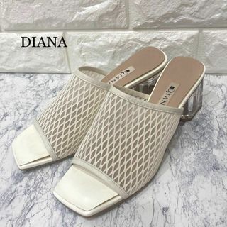 DIANAダイアナ クリアヒールミュール サンダル M 23cm(ハイヒール/パンプス)