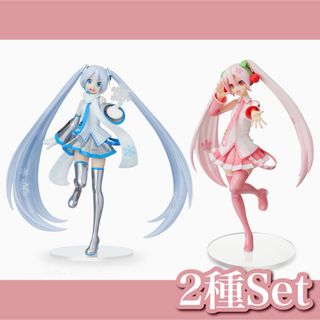 セガ(SEGA)の【新品】初音ミク✧Luminasta 雪ミク / SPM 桜ミク　2種セット(アニメ/ゲーム)