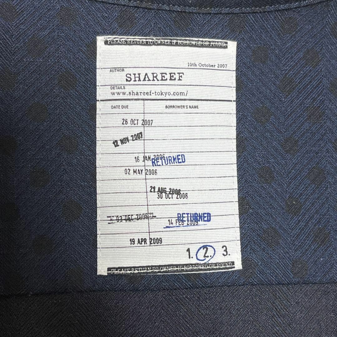 SHAREEF(シャリーフ)のSHAREEF シャリーフ シャツ 長袖 ドット 水玉 ネイビー メンズのトップス(Tシャツ/カットソー(七分/長袖))の商品写真